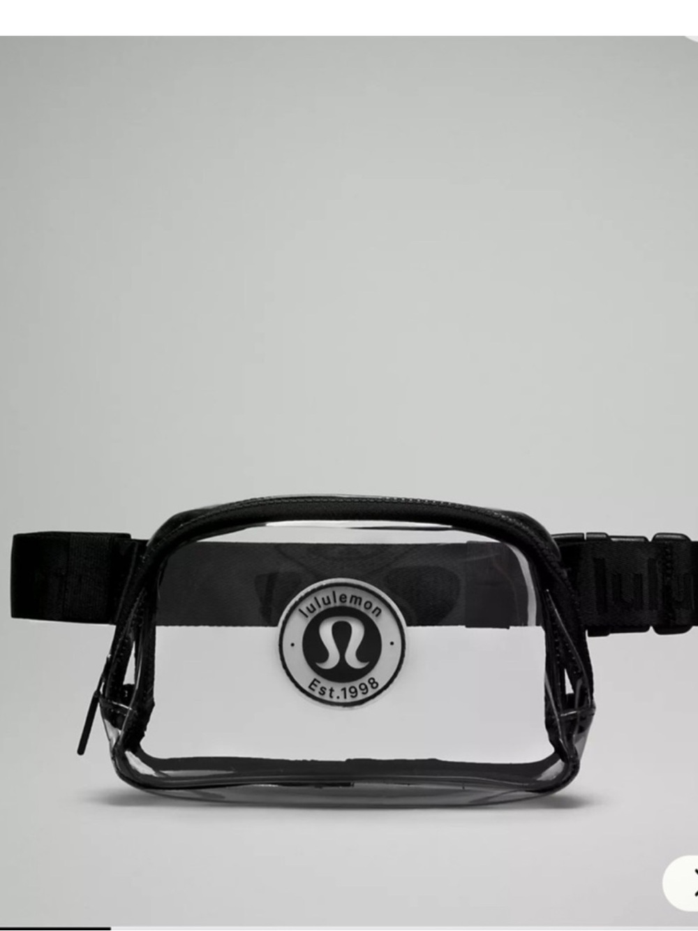 lululemon athletica clear Everywhere Belt Bag 1L; NWT